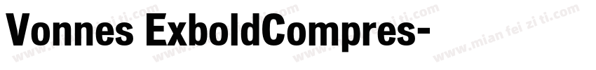 Vonnes ExboldCompres字体转换